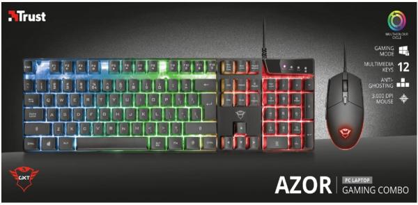 TECLADO + MOUSE GAMER AZOR 