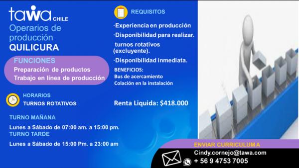 OPERARIO DE PRODUCCION