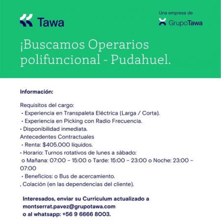 OPERARIO POLIFUNCIONAL - PUDAHUEL