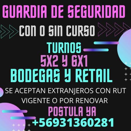 GUARDIA DE SEGURIDAD TIENDAS Y BODEGAS