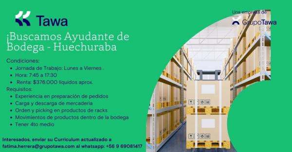 AYUDANTE DE BODEGA 