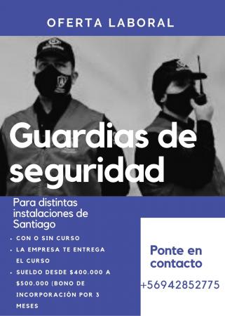 SE NECESITAN GUARDIAS DE SEGURIDAD