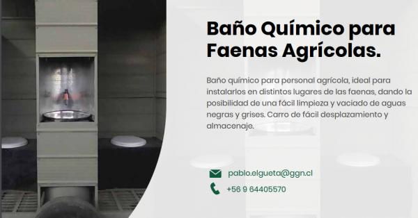 BAÑOS QUIMICOS PARA FAENAS AGRICOLAS 