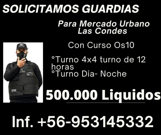 GUARDIA DE SEGURIDAD EDIF. 4X4 CON CURSO