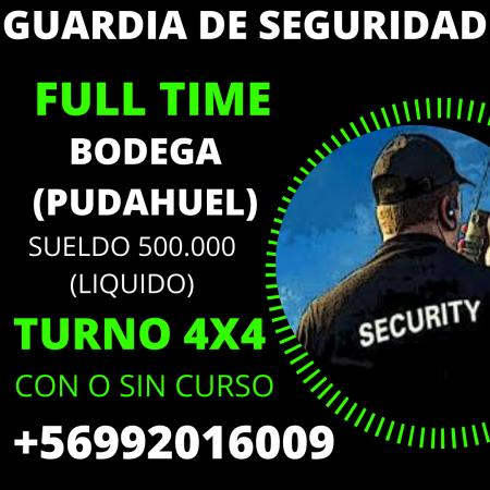 GUARDIA DE SEGURIDAD BODEGA 4X4 