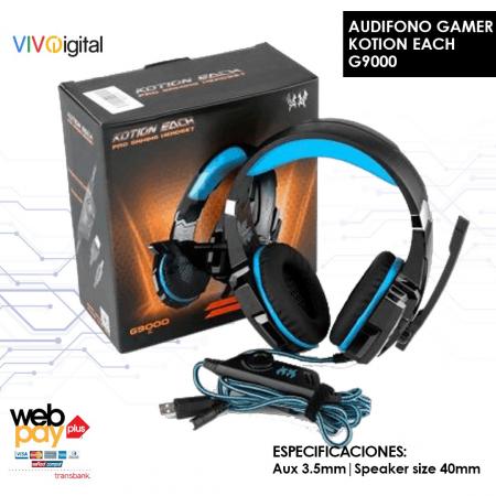 AUDÍFONOS GAMER G9000 DIADEMA 