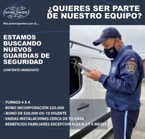 Guardias Para Parque Arauco $530.00