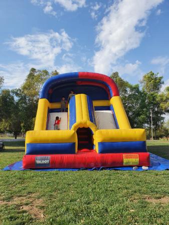 JUEGO INFLABLE TOBOGAN DOBLE TUNEL