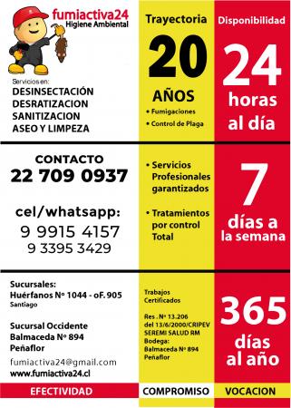 Fumigacion Ratones En Puente Alto -24/7