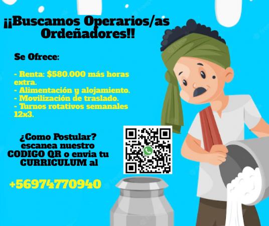 Operarios/as Ordeñadores