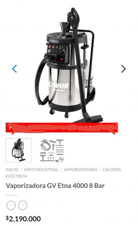 VENDO MAQUINA VAPOROZADORA LIMPIEZA 