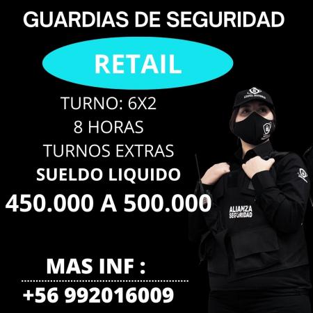 GUARDIA DE SEGURIDAD RETAIL  5X2 Y 6X1