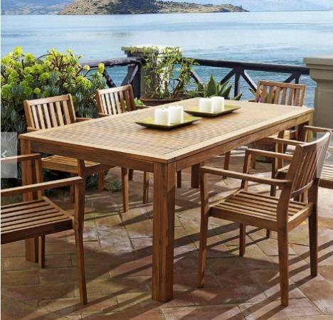 MESA DE COMEDOR ACACIA 190X100X74CM