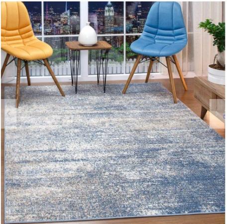ALFOMBRA FLORIDA AZUL 244X305 CM