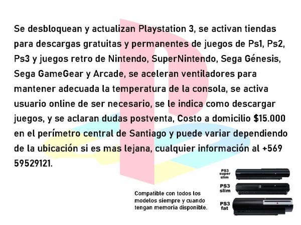ACTUALIZACION Y DESBLOQUEO DE PLAYSTATION  3 PS3
