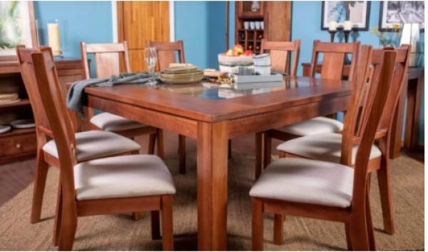 JUEGO COMEDOR SISAL 8 SILLAS MAGASA