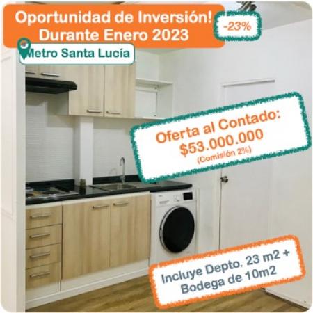 OPORTUNIDAD DE INVERSION DEPTO. SANTIAGO