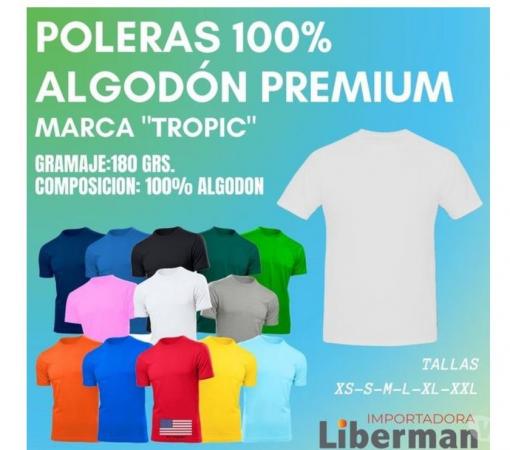  POLERA UNISEX ALGODON TROPIC ESTAMPAR