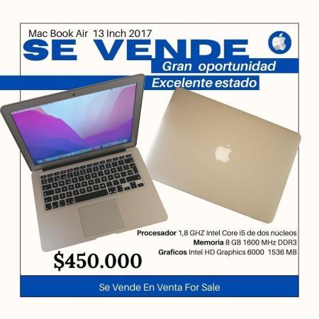 VENDO MACBOOK AIR 13 INCH 2017.