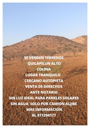 VENTA DE TERRENOS QUILAPILUN ALTO COLINA