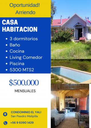 ESPECTACUPAR PARCELA EN ARRIENDO 5.300MTS2 APROX. 