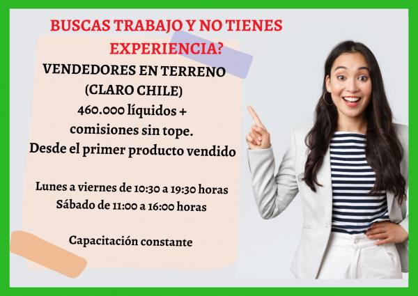 Vendedores En Terreno Con O Sin Exp.