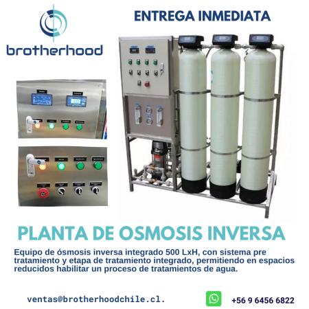 PLANTA DE OSMOSIS INVERSA 500LPH (LITROS POR HORA)