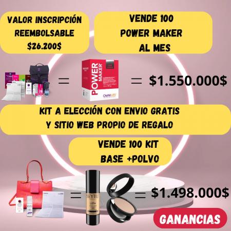 BUSCO EMPRENDEDORES VENTA DE MAQUILLAJE Y NUTRICIÓ