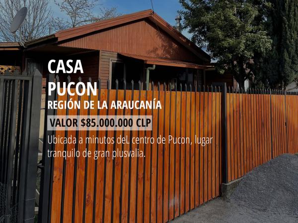 CASA EN PUCÓN - ARAUCANÍA