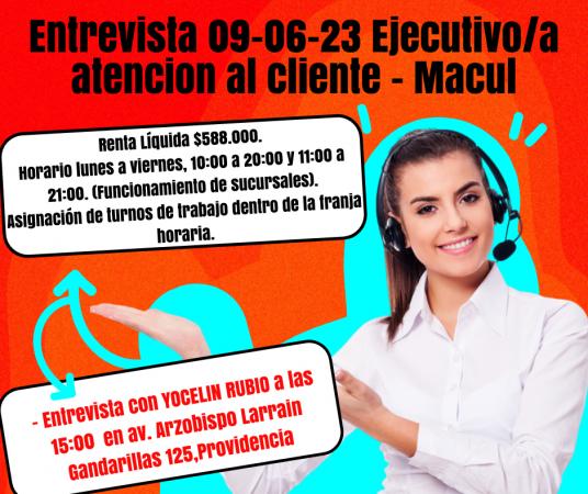 Atencion Al Cliente Macul - 588000