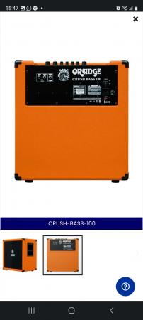 ORANGE CRUSH-BASS-100 AMPLIFICADOR DE BAJO