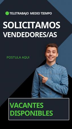 VENDEDORES EN REMOTO MEDIO TIEMPO