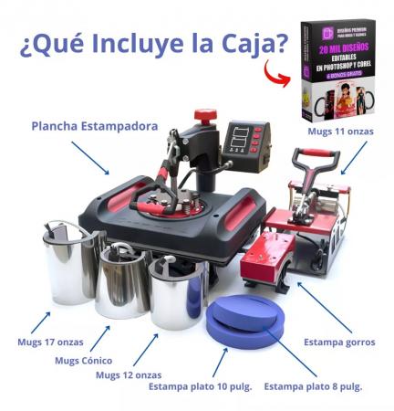 MAQUINA SUBLIMADORA ESTAMPADORA 8 EN 1 FREESUB 