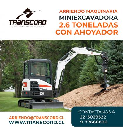 ARRIENDO MINIEXCAVADORA