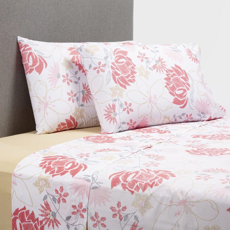 Sábanas Estampadas Diseño 01 144 Hilos King - Zahr
