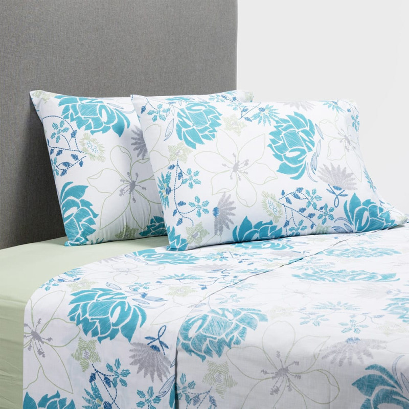 Sábanas Estampadas Diseño 02 144 Hilos 2 Plazas - Zahr