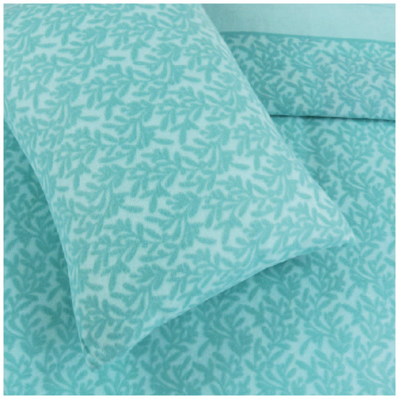 Sábanas Polar Estampadas Verde 1,5 Plazas - Zahr