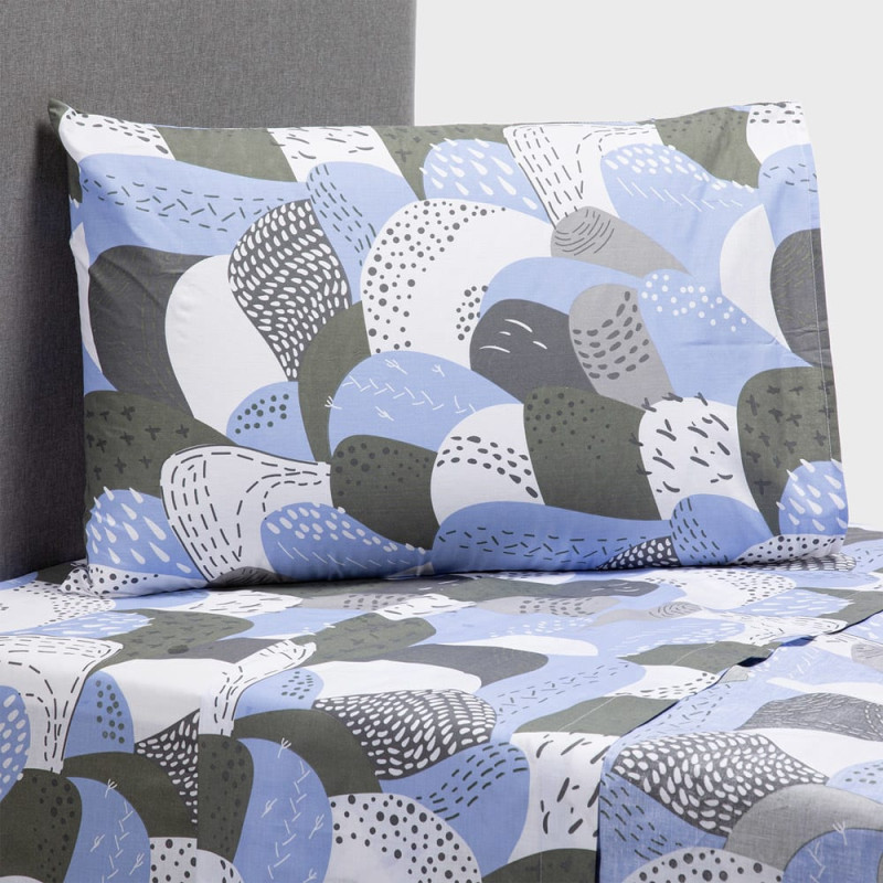 Sábanas Estampadas Diseño 04 144 Hilos 1,5 Plazas - Zahr