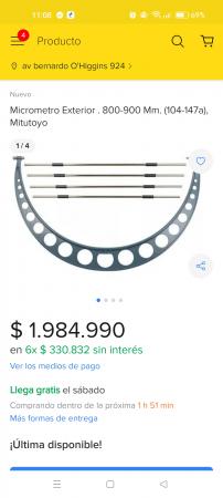 VENDO MICRÓMETRO MITUTOYO 