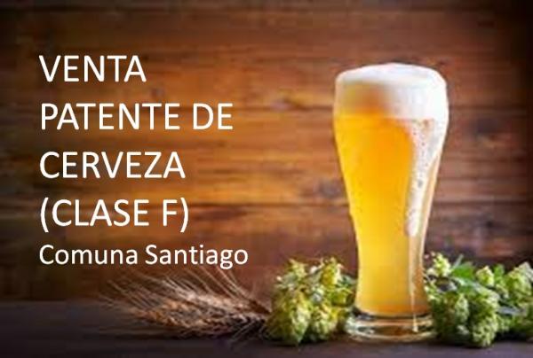 VENTA PATENTE EXPENDIO CERVEZA COMUNA SANTIAGO