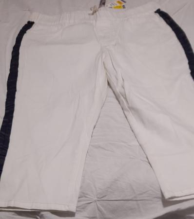 PANTALON 3/4 BLANCO TALLA XXL NUEVO AZZIS