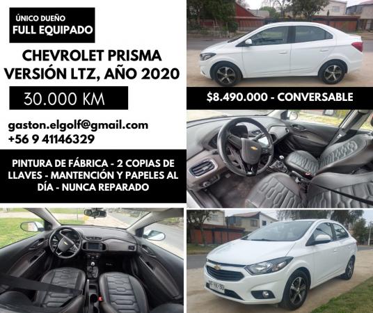 VENTA DE CHEVROLET PRISMA, AÑO 2021