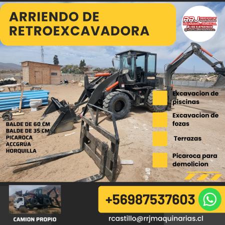 ARRIENDO RETROEXCAVADORA 