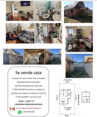 VENDO CASA EN TALCA