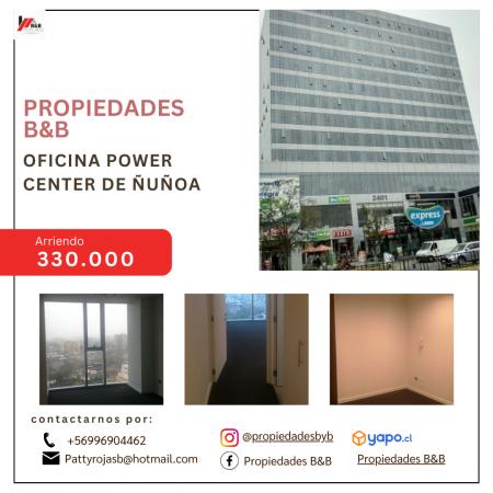 ARRIENDO OFICINA IRARRAZABAL, ÑUÑOA