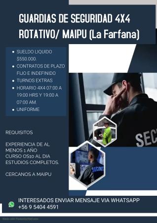 Guardias De Seguridad 4x4 Rotativo/maipu