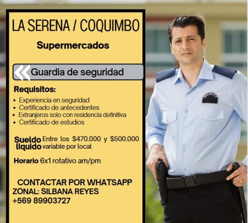 GUARDIAS DE SEGURIDAD LA SERENA