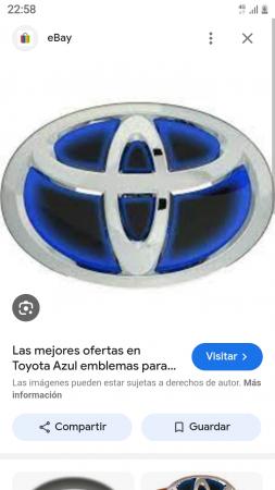 EMBLEMAS TOYOTA AZUL