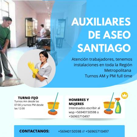 AUXILIAR DE ASEO FULL TIME
