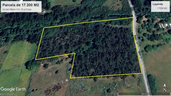 PARCELA DE 17.200 M2, EN FREIRE